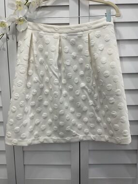 Boden Women’s Textured Dot A-Line Skirt - White